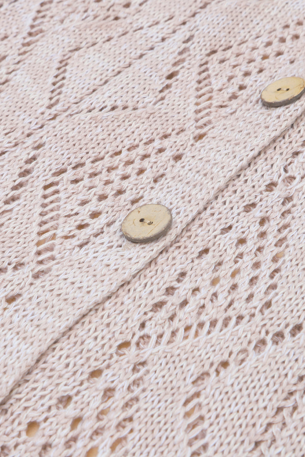 Mckenzie Hollow-out Openwork Knit Cardigan