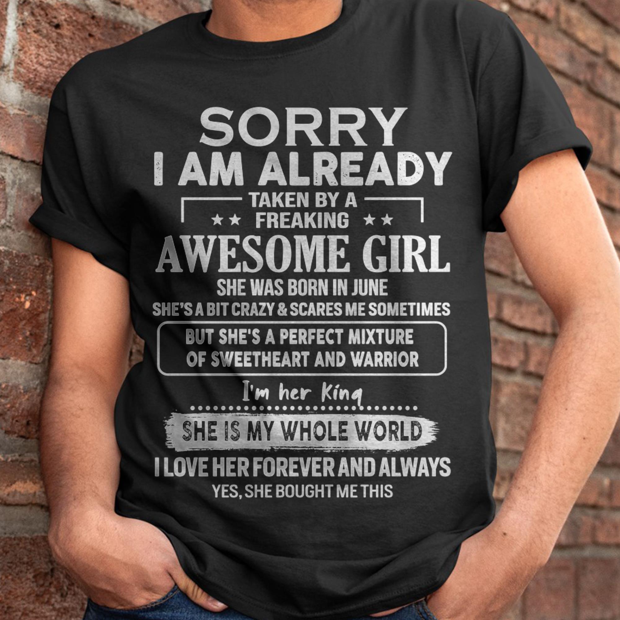 June - Awesome Girl - Perfect Gift For Your Boyfriend, Husband From Wife - NGHL06 (SKU04-86MT-06)