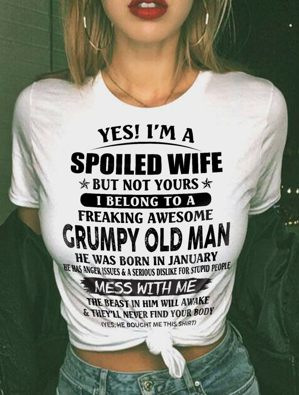 Grumpy Old Man January – Perfect gift for wife From Husband – NGHL01 (SKU08-63-01)