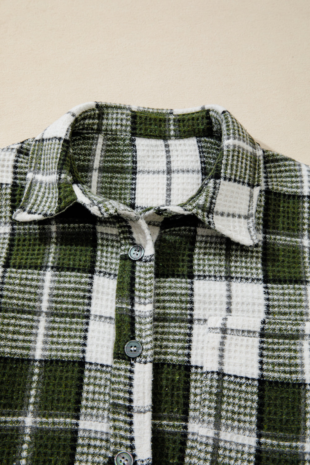 Scarlett Print Textured Knit Shacket