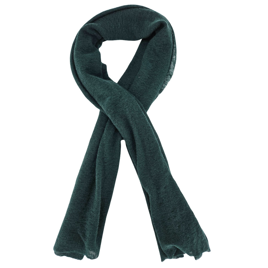 Dark Green Small Cashmere Plain Scarf