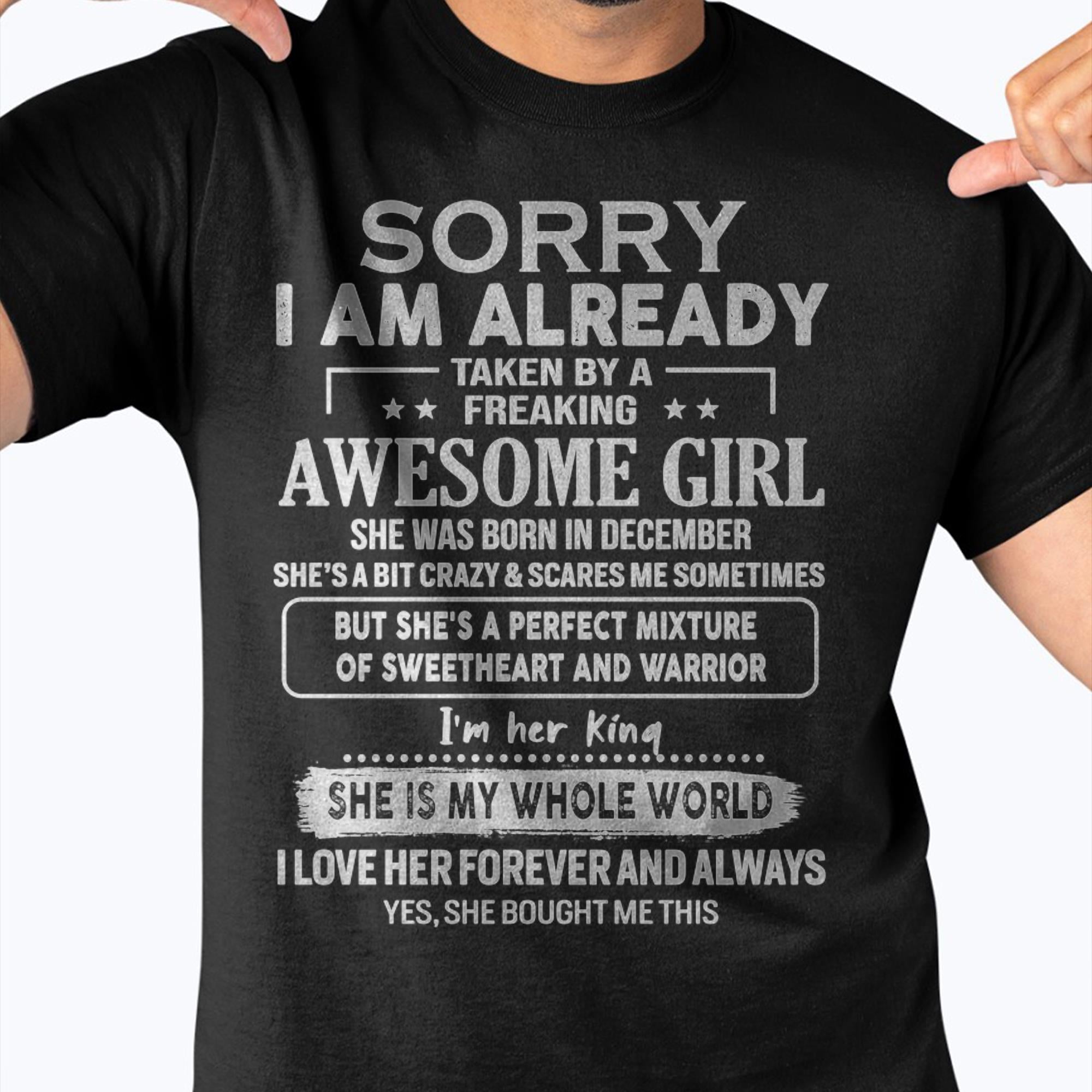 December - Awesome Girl - Perfect Gift For Your Boyfriend, Husband From Wife - NGHL12 (SKU04-86MT-12)
