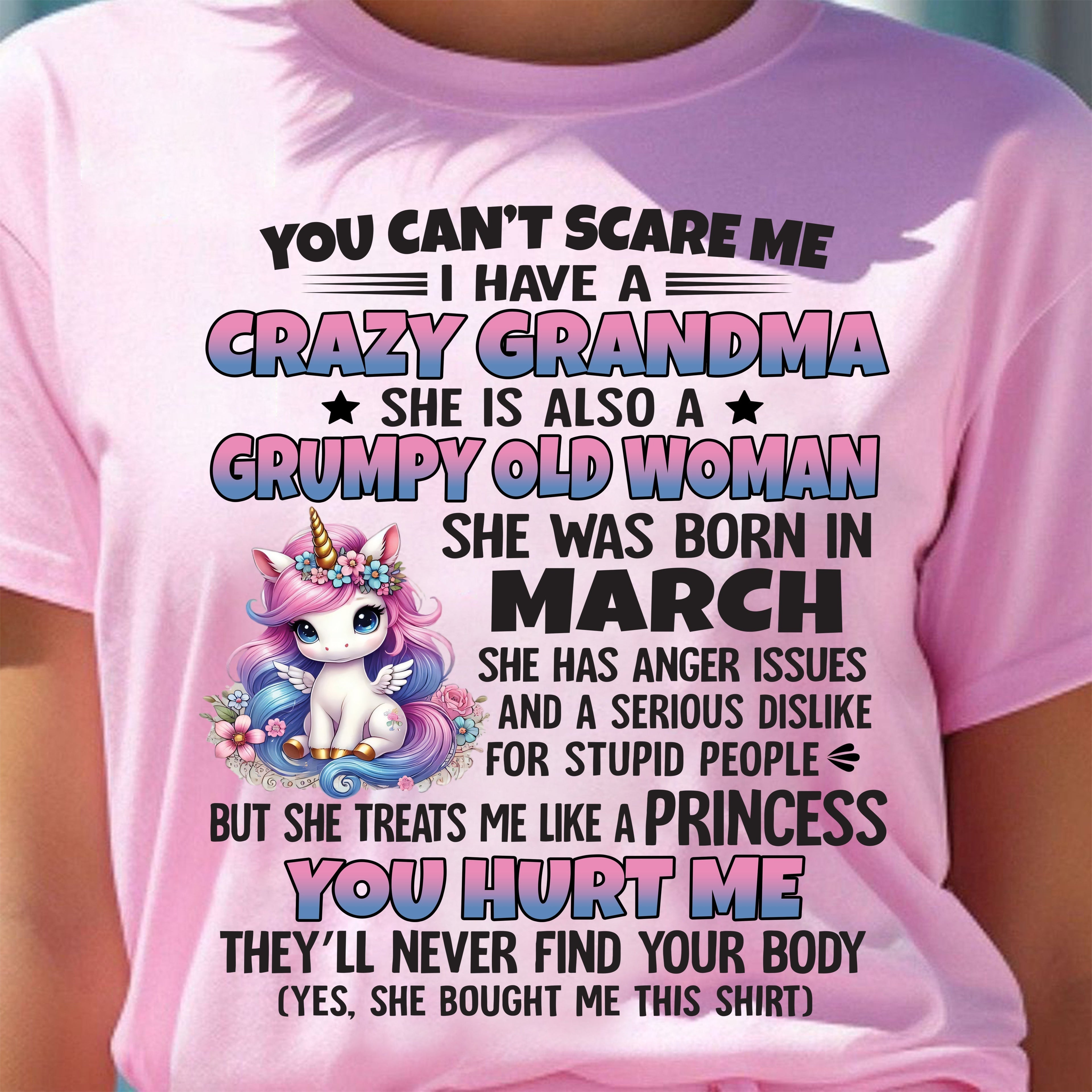 MARCH - YOU CAN'T SCARE ME - GIFT FROM GRANDMA - NGHL03 (SKU09-106-03)