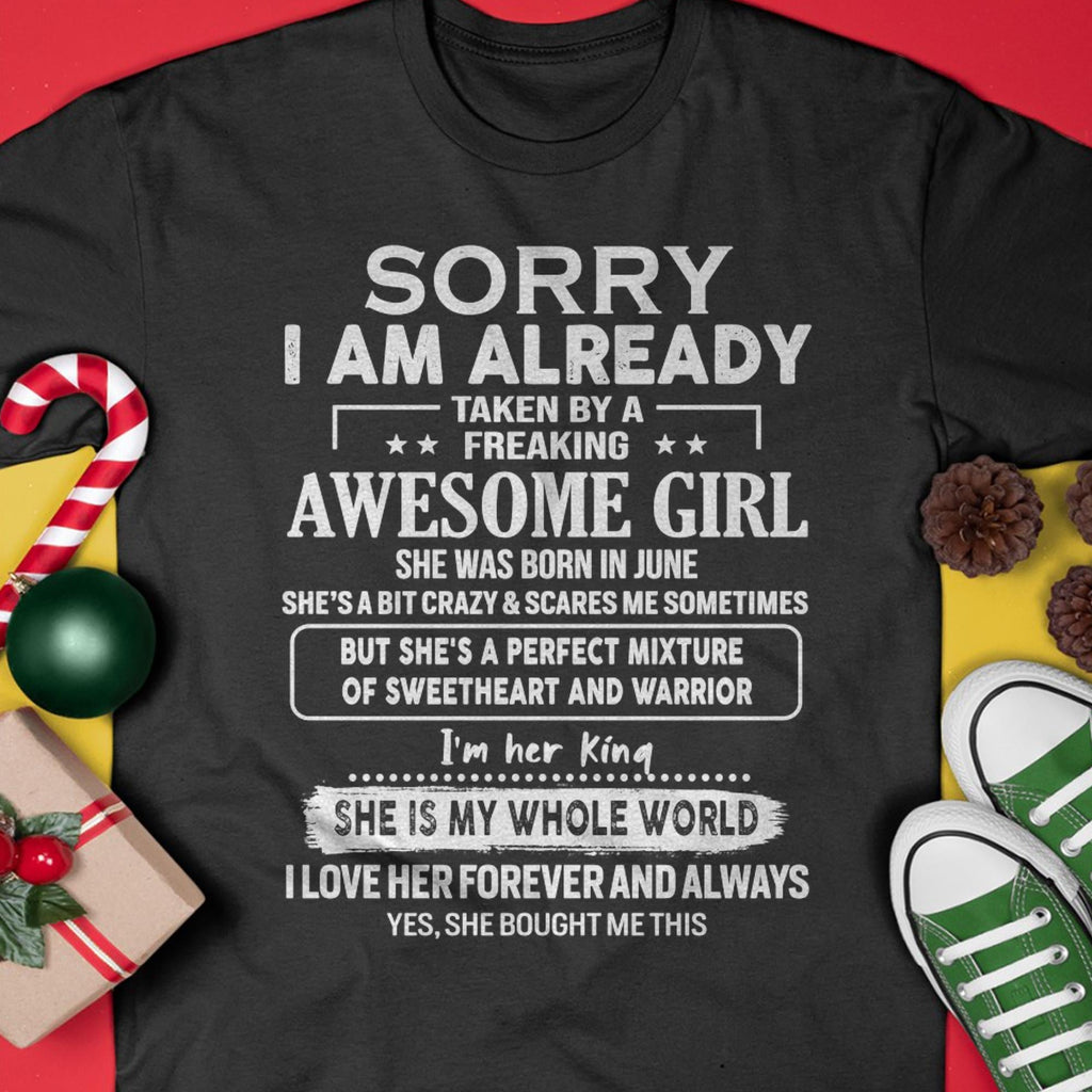 June - Awesome Girl - Perfect Gift For Your Boyfriend, Husband From Wife - NGHL06 (SKU04-86MT-06)