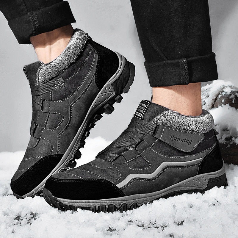 Fleece-lined Warm Outdoor Climbing Boots Sneaker Men's And Women's