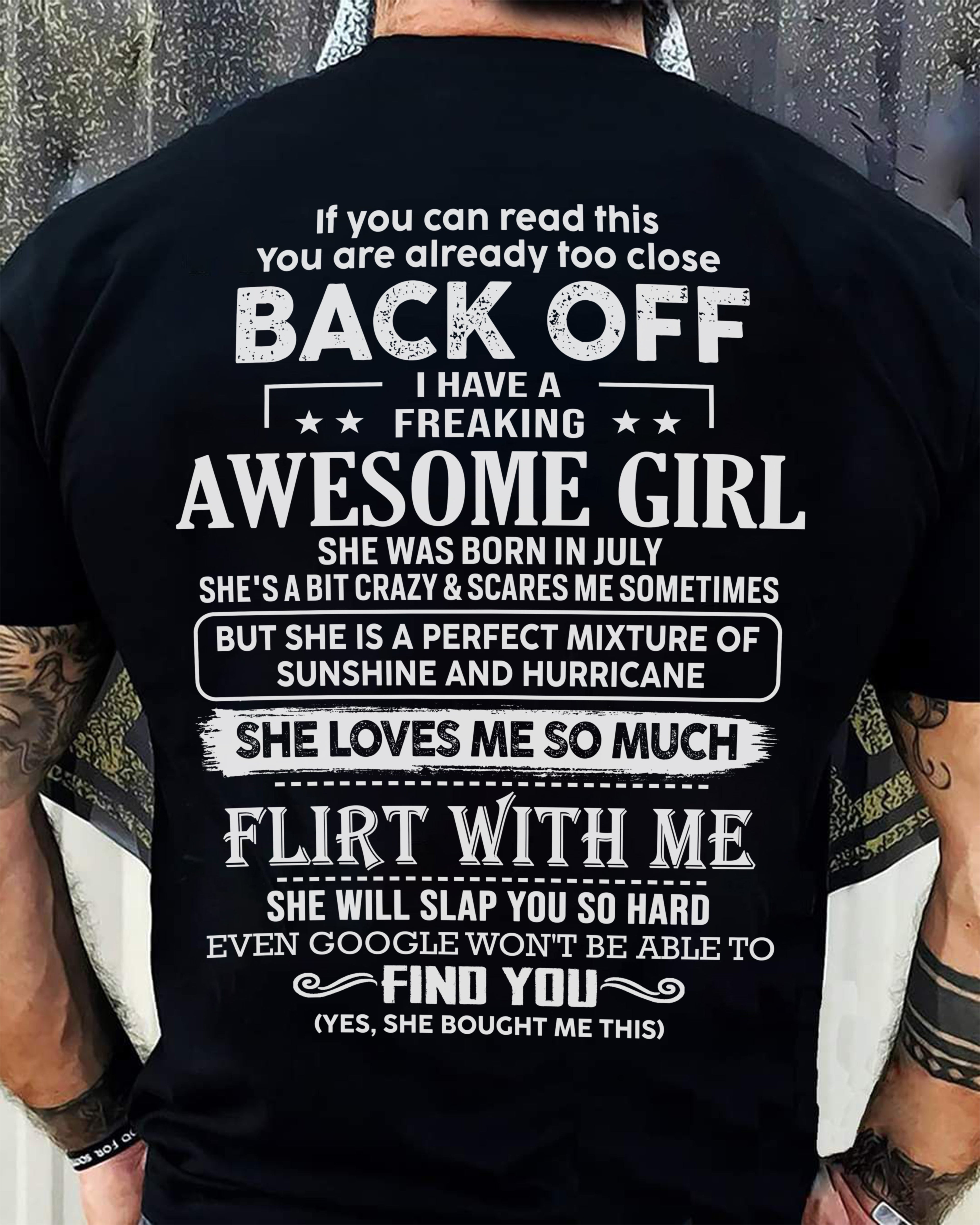 July – Awesome Girlfriend Born In July – Special gift for your Boyfriend – From Wife NGHL07 (SKU06-17-07)