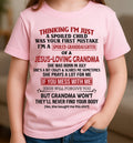 Christian Girl Shirt – Spoiled by Grandma July Edition – From Grandma to Granddaughter NGHL07 (SKU07-181-07)