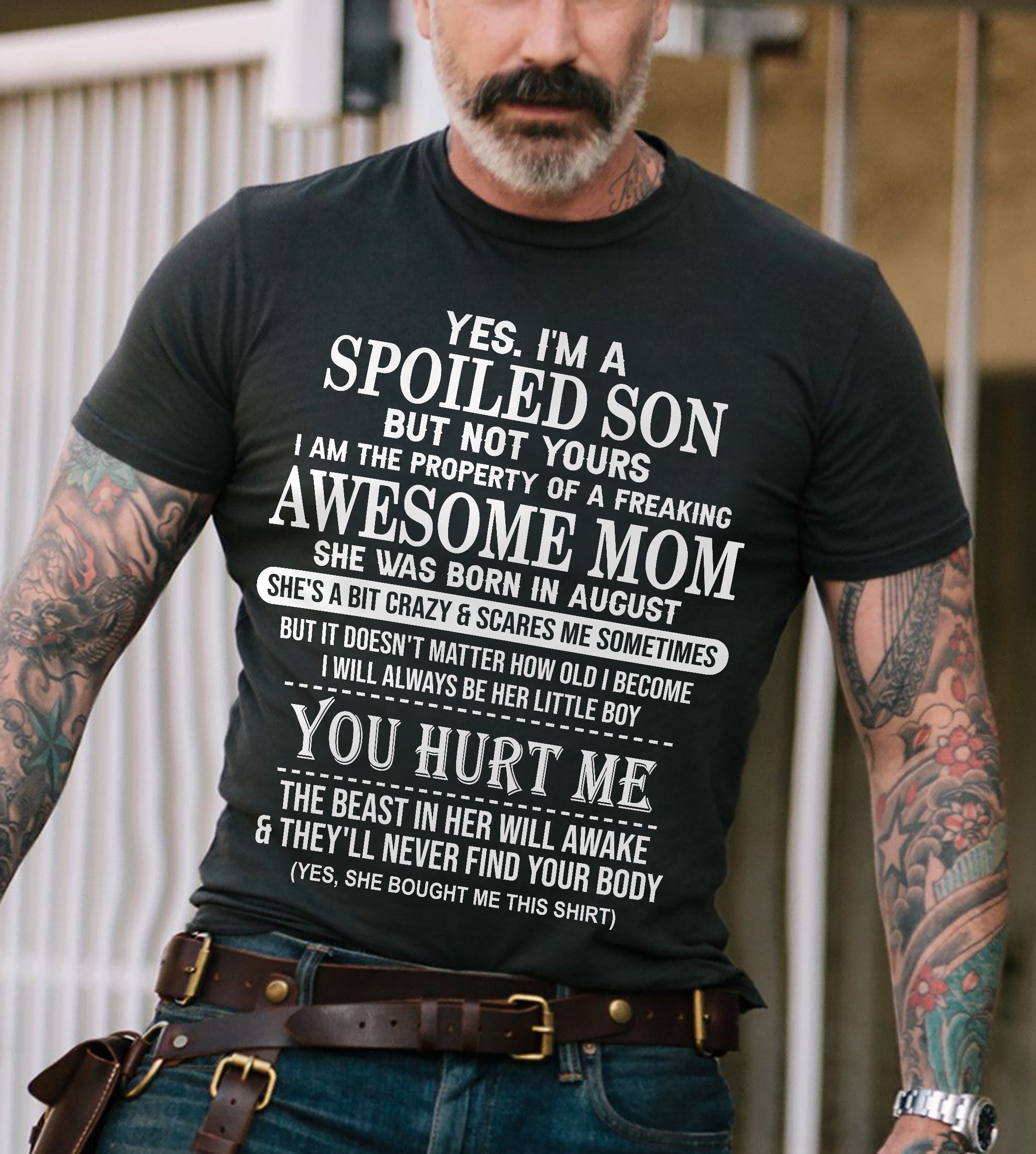 August - Awesome Mom Born In August - Special gift for Son From Mom - NGHL08 (SKU10-45-08)
