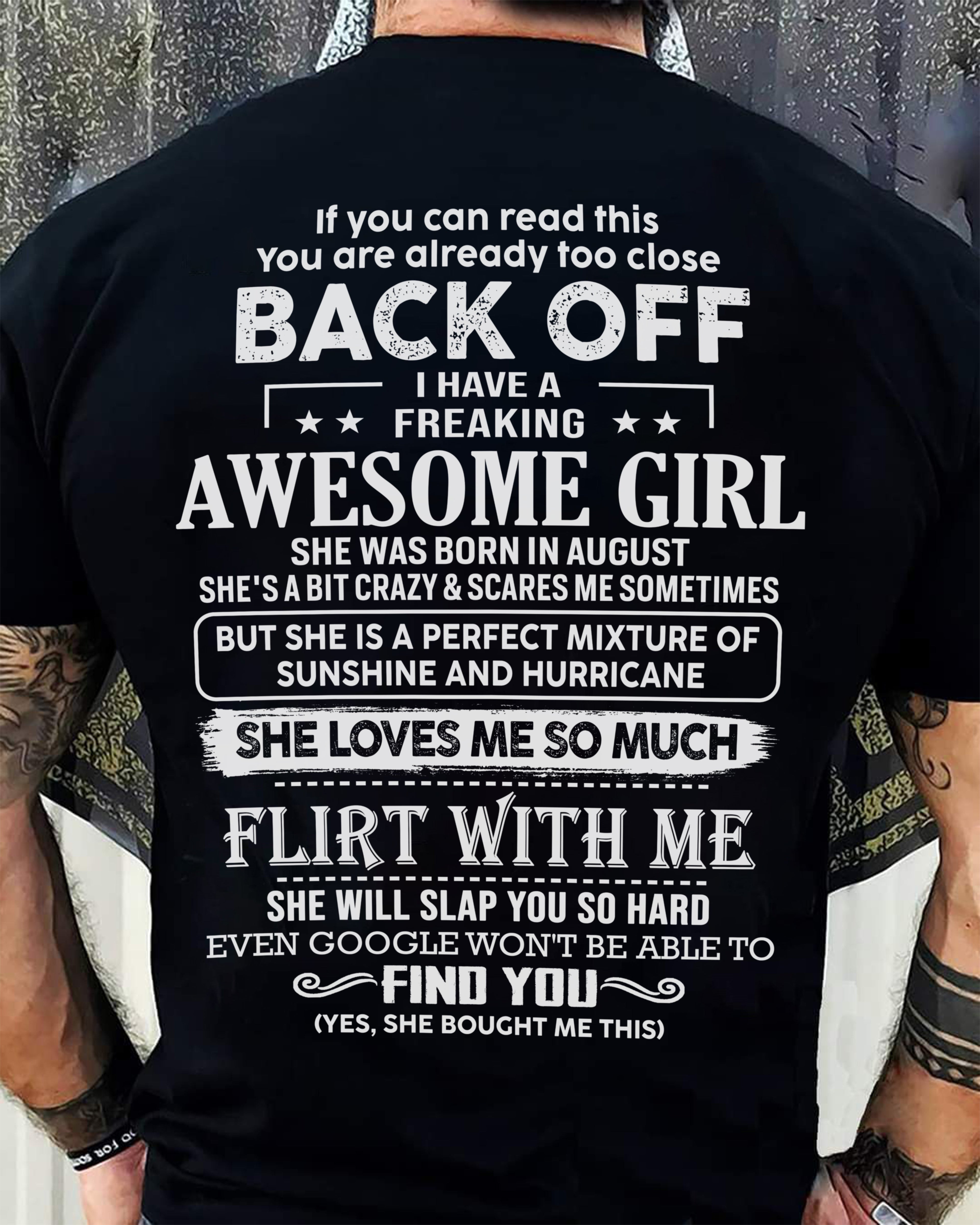 August – Awesome Girlfriend Born In August – Special gift for your Boyfriend – From Wife NGHL08 (SKU06-17-08)