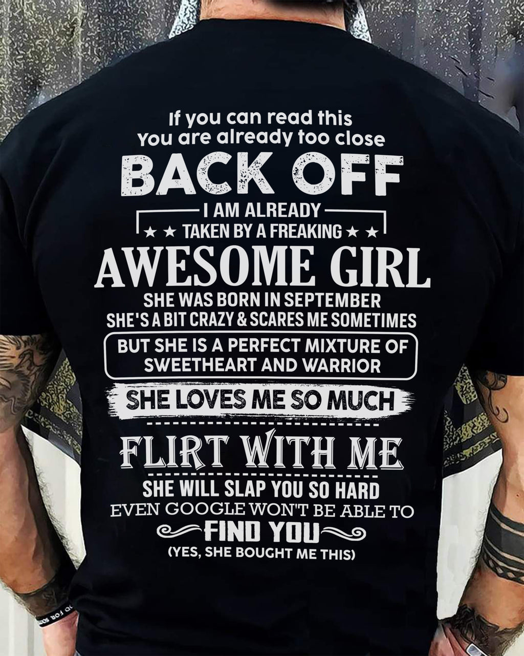 September – Awesome Girlfriend Born In September – Special gift for your Boyfriend – From Wife NGHL09 (SKU06-25-09)