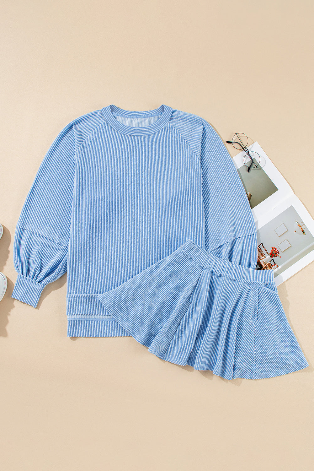 Scarlett Corded Lantern Sleeve Top