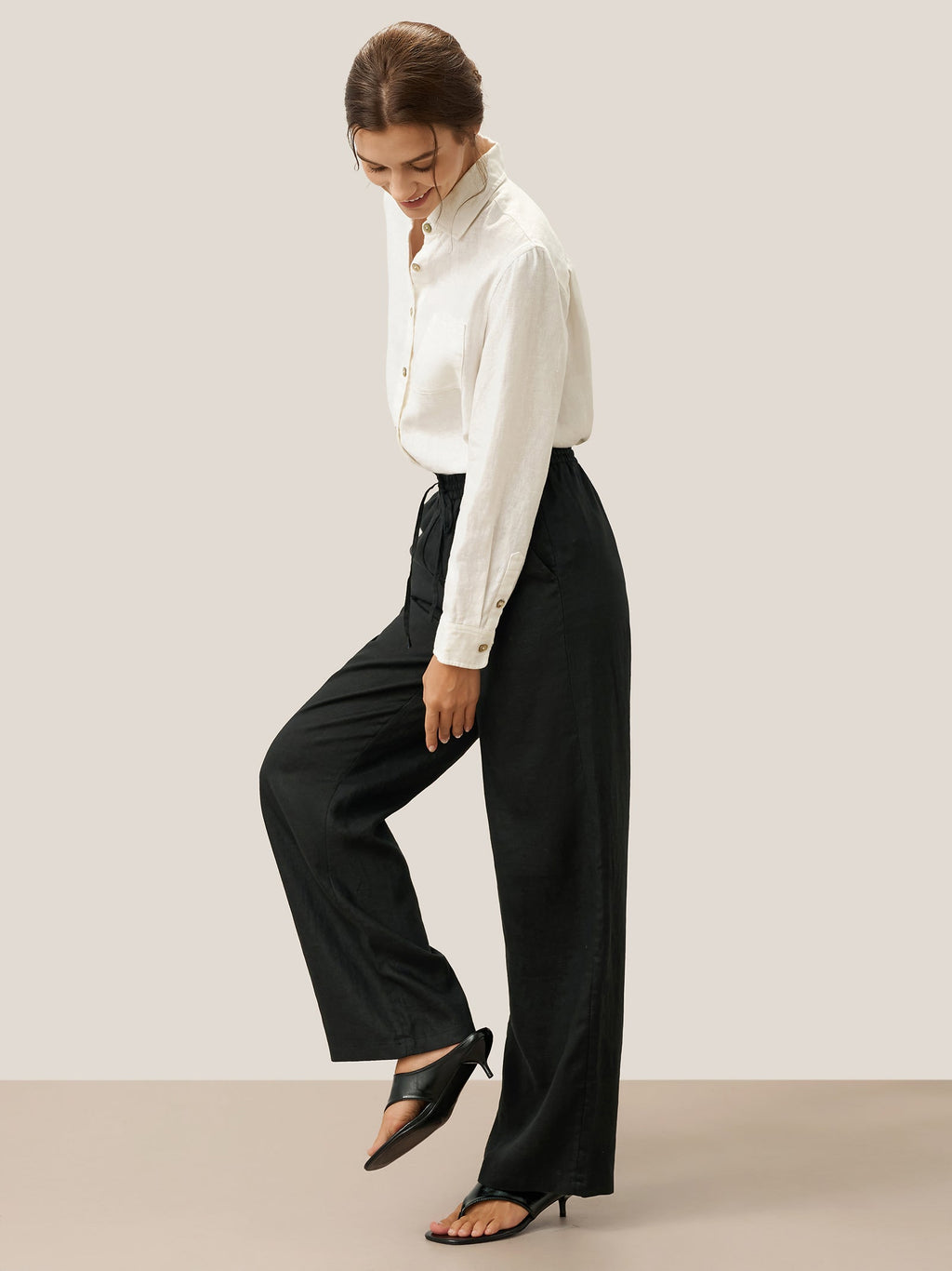 100% Linen Classic Pants LYON