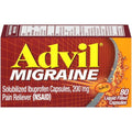 Advil Migraine Pain Reliever 200 Mg Liquid- Filled Capsules 80 Ct