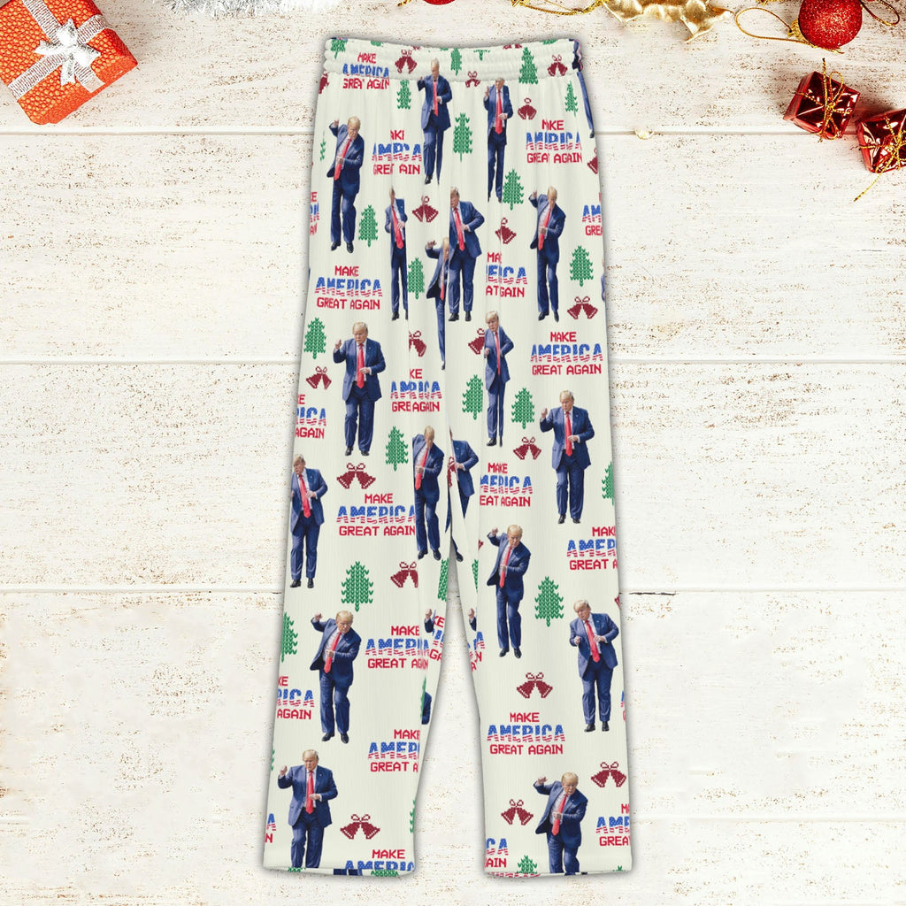 Make America Great Again Pajamas, Funny Trump Dancing Pajamas, Trump Won 2024 Pajamas M1742- GOP