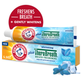 Arm & Hammer Plus TheraBreath Toothpaste, Fluoride, Anticavity, Whitening, Breath Fresheners, Invigorating Icy Mint, 5.5 Ounce