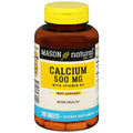 Mason Natural® Oyster Shell Calcium 500 mg with Vitamin D3 – 100 Tablets