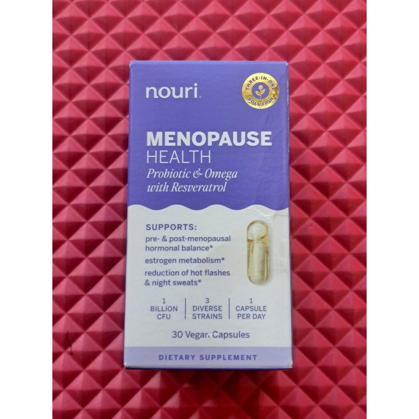 Nouri Menopause Health Probiotic Capsules 30 Ct