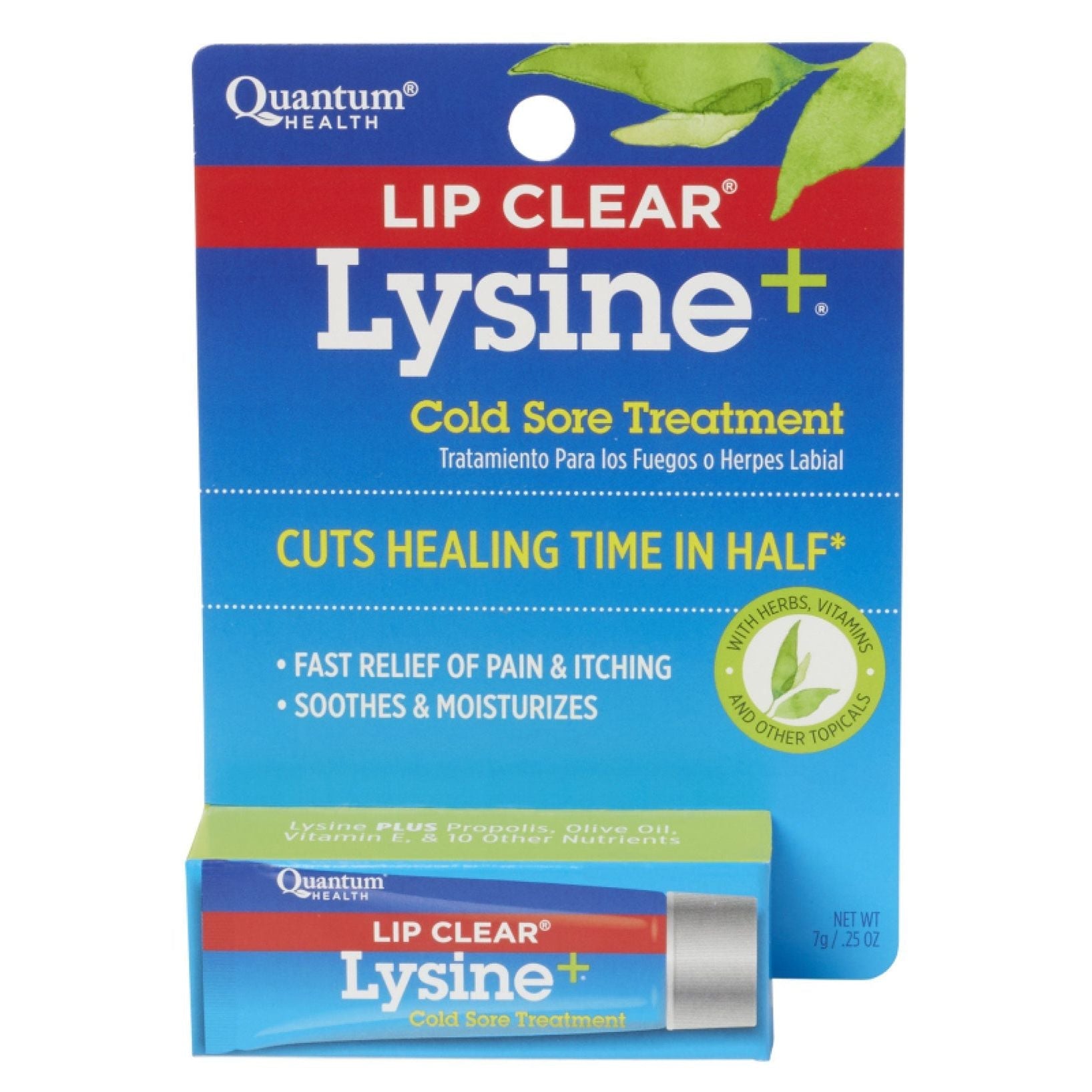 Quantum Health Lysine Plus Cold Sore Treatment Lip Clear Ointment By 0.25 Oz
