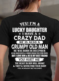 December - Awesome Grumpy Old Dad - Special gift for your daughter From Dad - NGHL12 (SKU10-50-12)