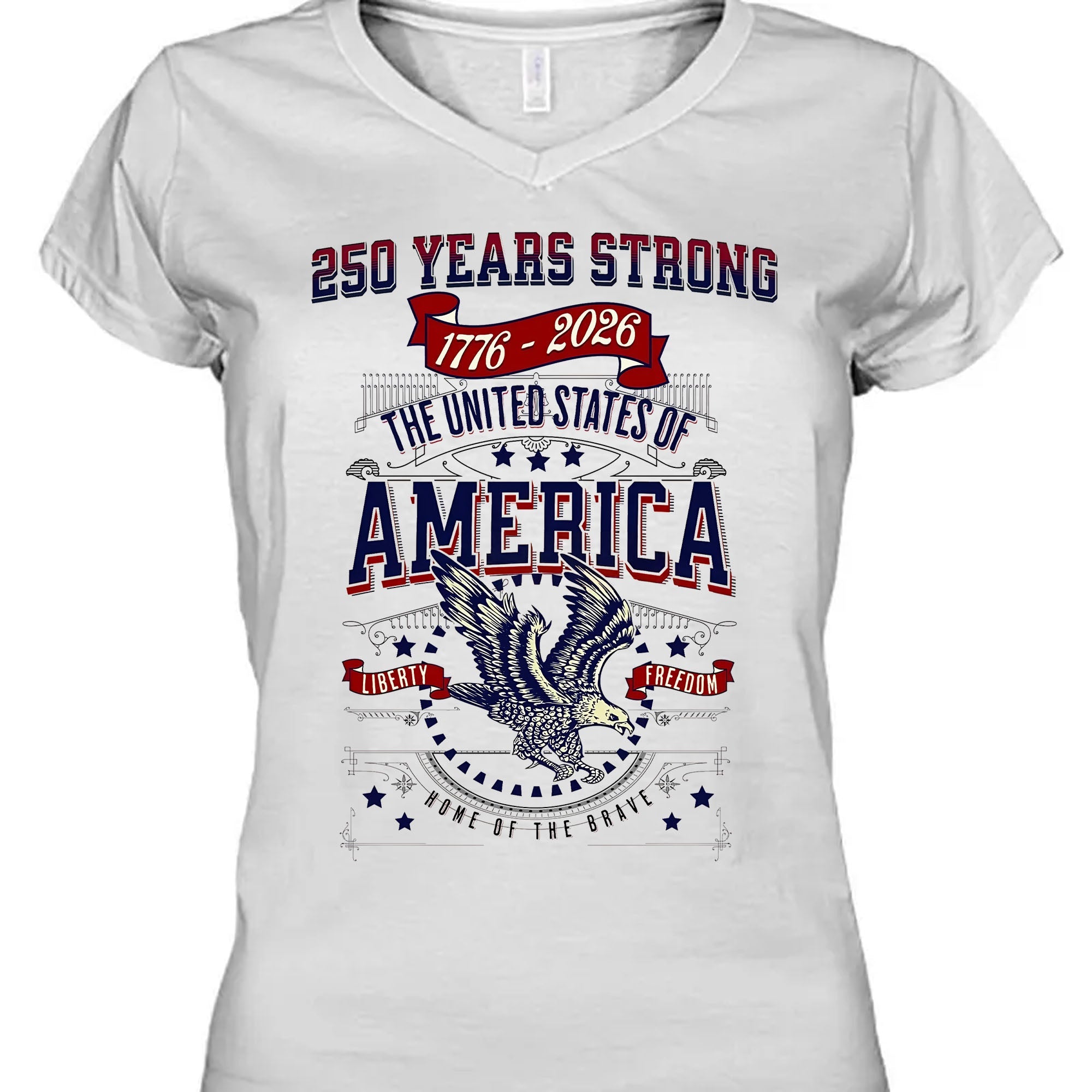 250 Years Strong USA Shirt with eagle and patriotic design for USA 250th anniversary celebration