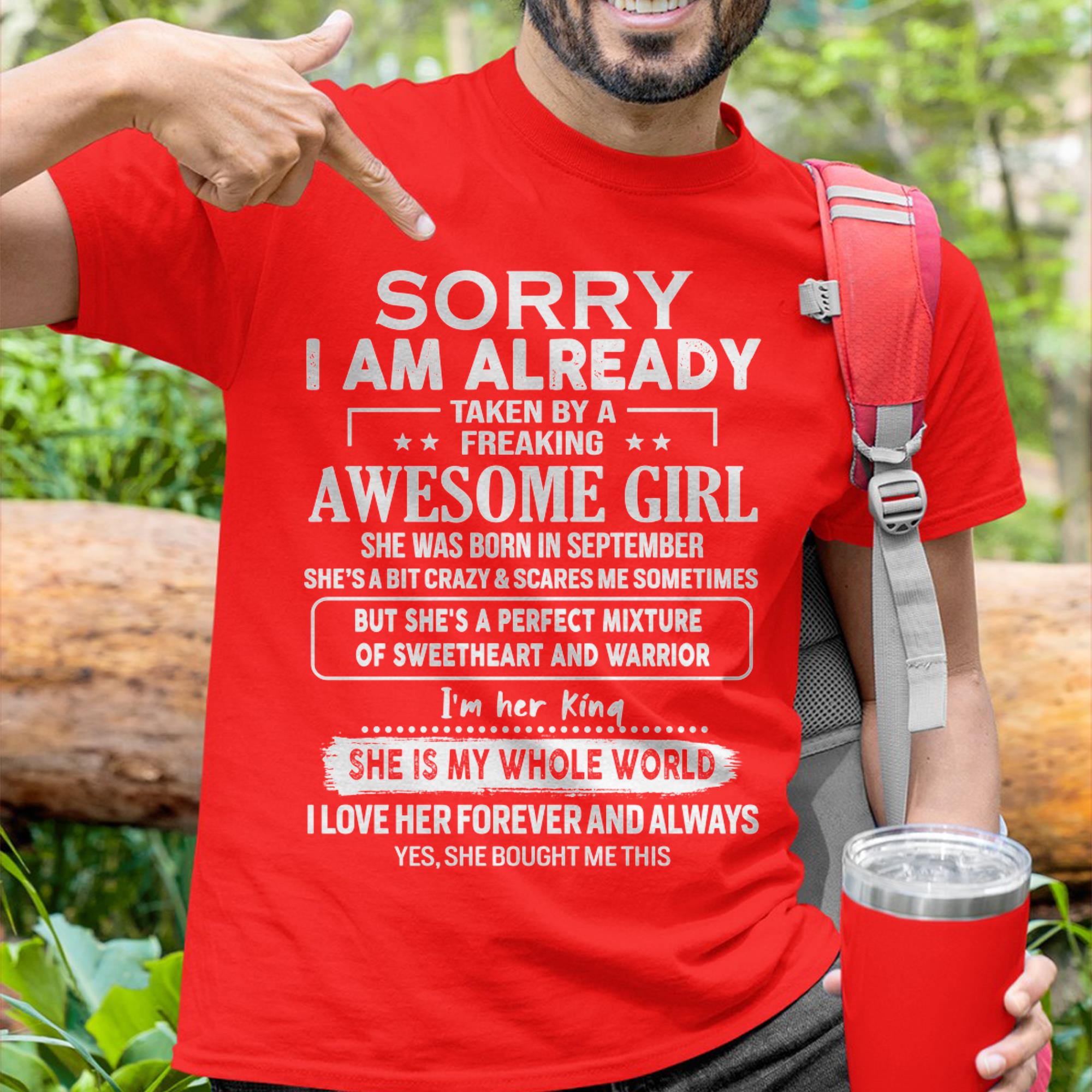 September - Awesome Girl - Perfect Gift For Your Boyfriend, Husband From Wife - NGHL09 (SKU04-86MT-09)