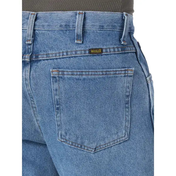 Rustler Mens Regular Fit Straight Leg Jeans, 30x32