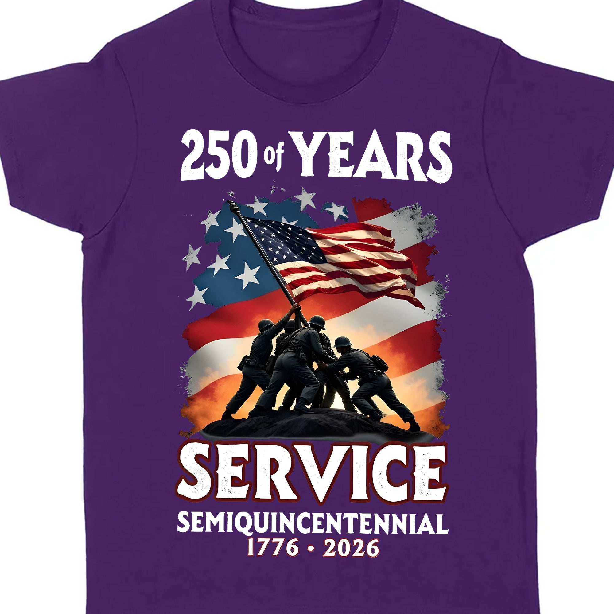 250 Years Of Service Semiquincentennial Shirt | Happy 250th Birthday USA | Patriotic 4th Of July Tee | America 250th Anniversary 682491