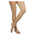 Loving Comfort Surgical Weight Thigh High 20-30  Open Toe Unisex Beige  X Large 1Pr
