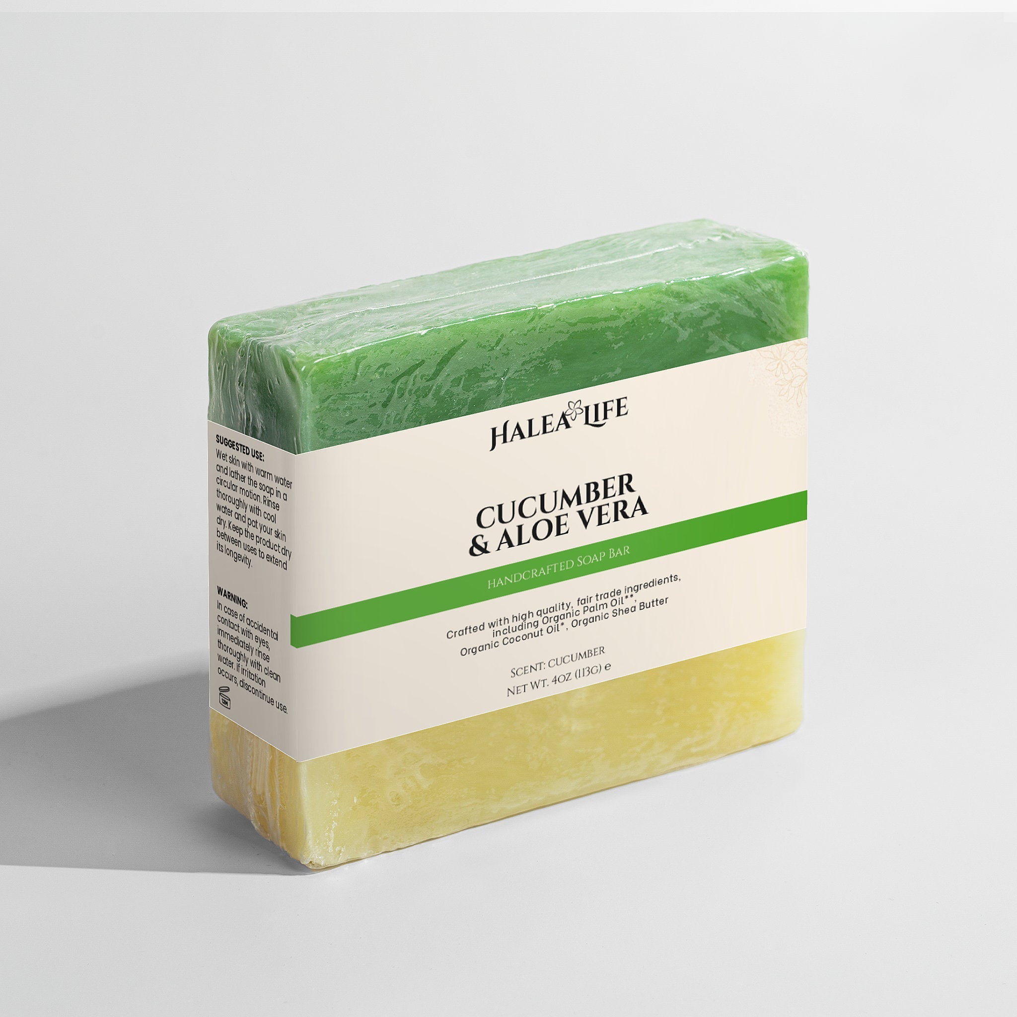 Cucumber and Aloe Vera Soap Bar