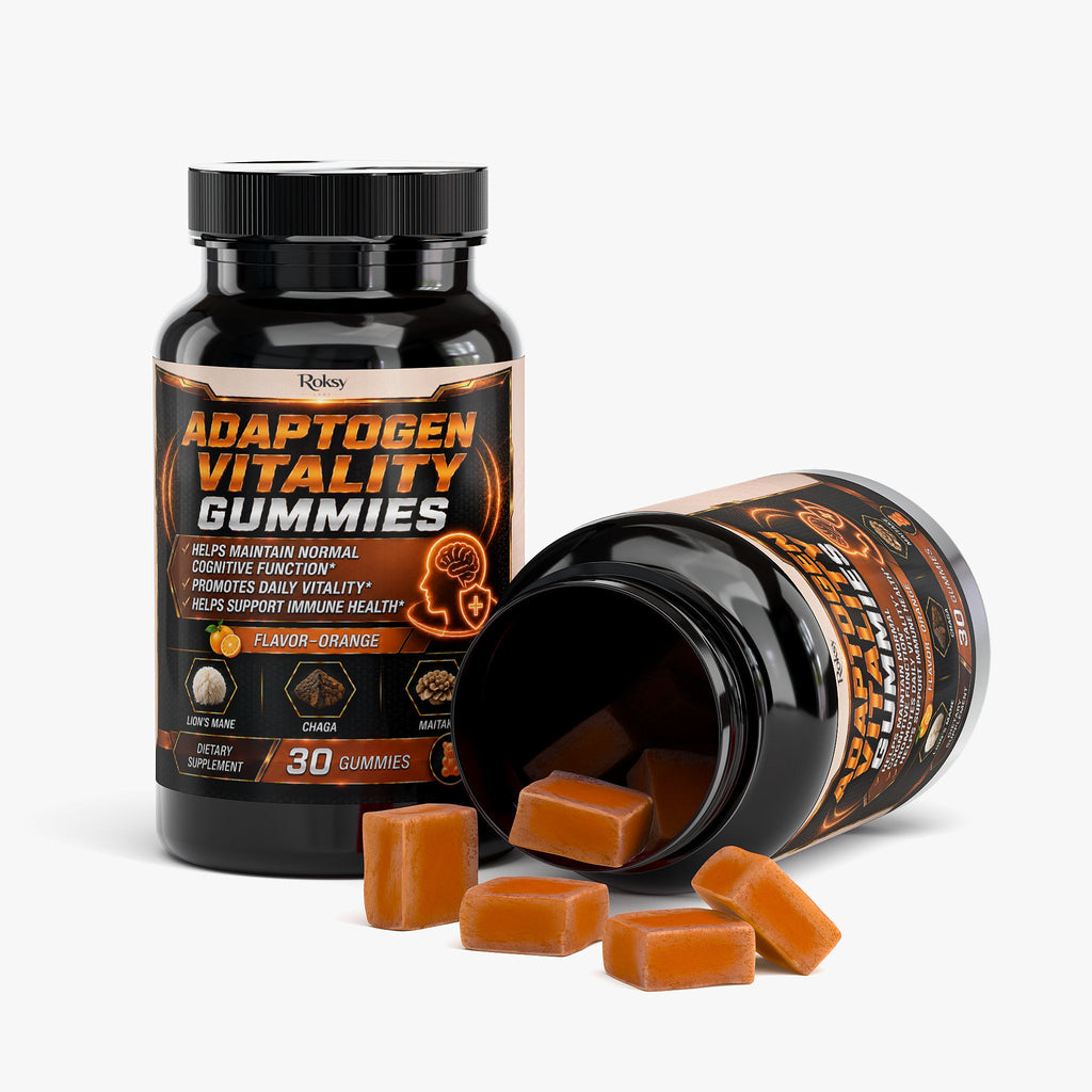 Lion's Mane Mushroom Gummies | Adaptogen Vitality | Cognitive Function & Immune Health | 30ct
