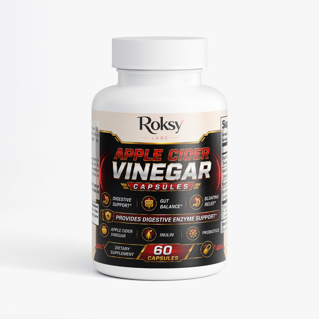 Apple Cider Vinegar Capsules for Weight Loss | ACV Pills with Probiotics & Enzymes | 60ct