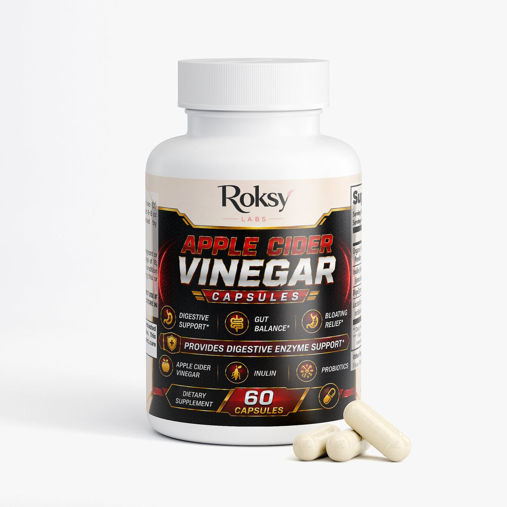 Apple Cider Vinegar Capsules for Weight Loss | ACV Pills with Probiotics & Enzymes | 60ct