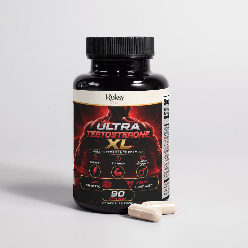 Testosterone Booster for Men | Ultra Testosterone XL | Natural Test Booster 90 Capsules