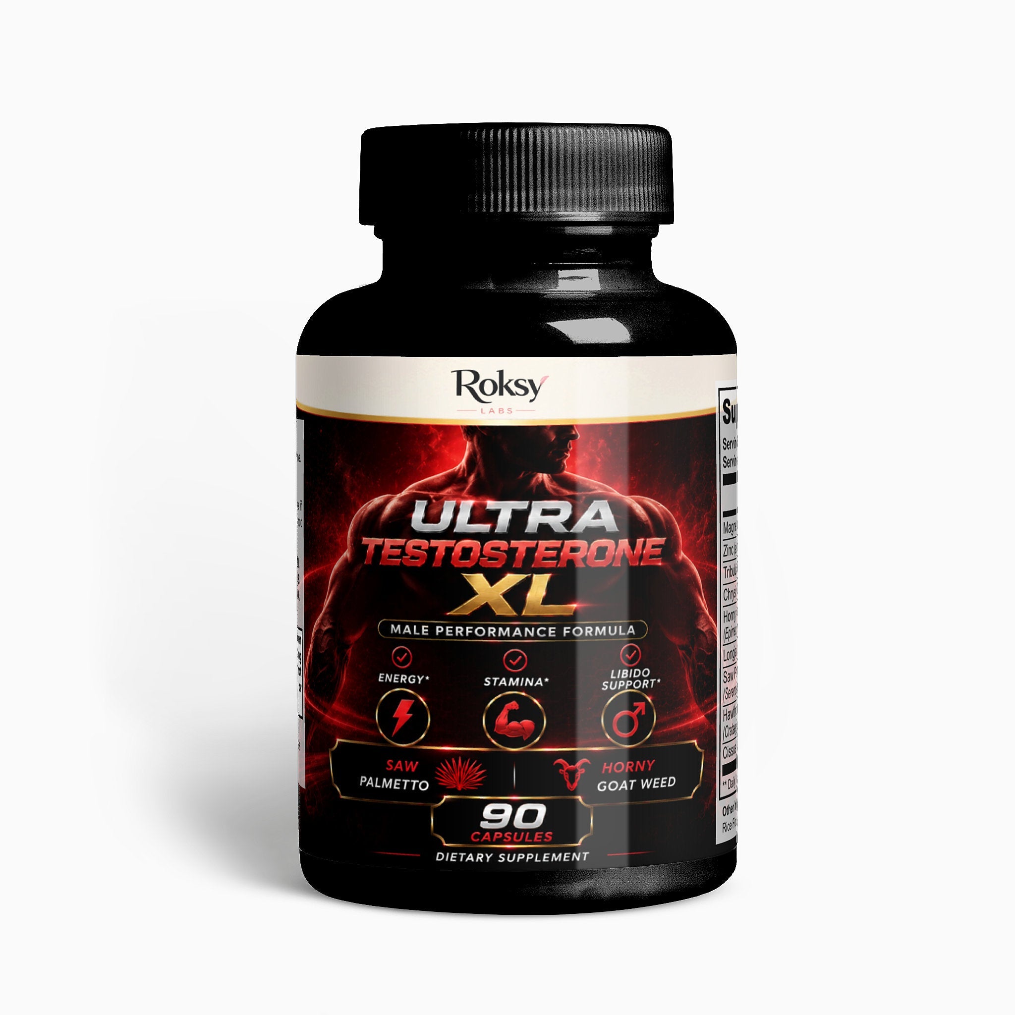 Testosterone Booster for Men | Ultra Testosterone XL | Natural Test Booster 90 Capsules