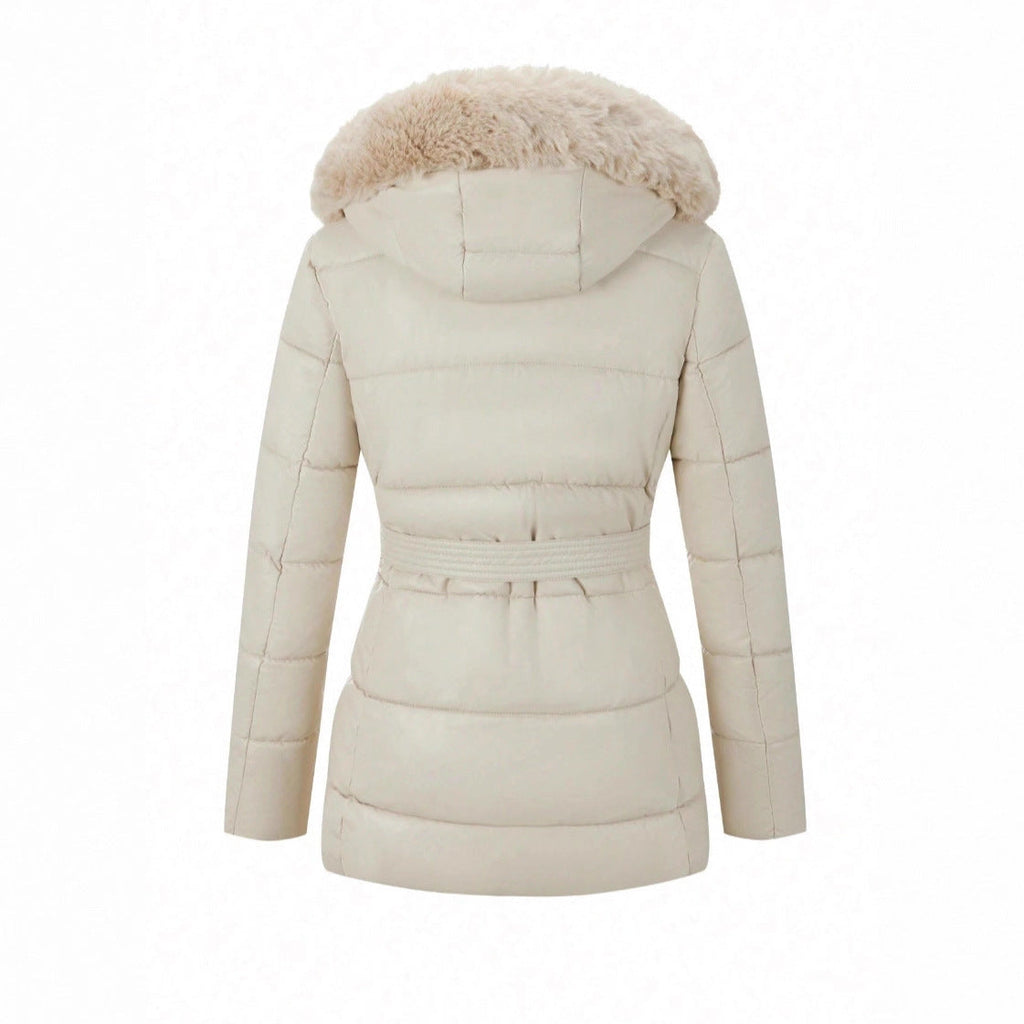 Snow And Snow Cotton Jacket With Lightweight Quilted Hooded