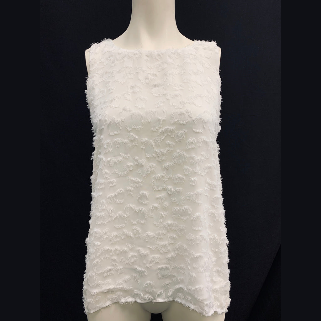Alfani Women's Blouse Fringed High Split Back, Size Small