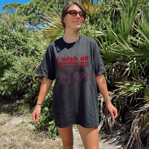 "I Wish All My Problems Were As Little As My Boobs" Shirt – Funny Body Positive Meme Apparel