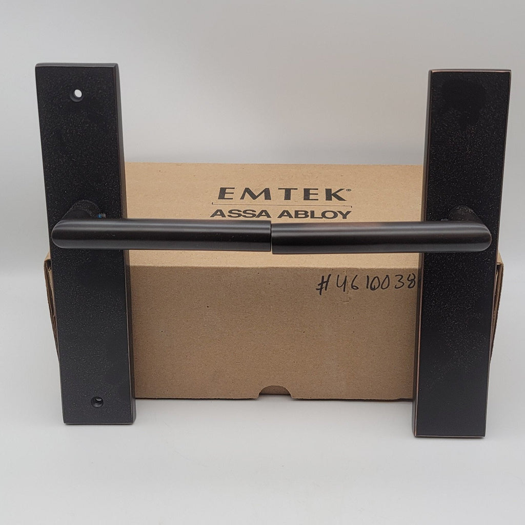 Emtek Unkeyed Dummy 10x2 inch Stretto with Stuttgart Lever