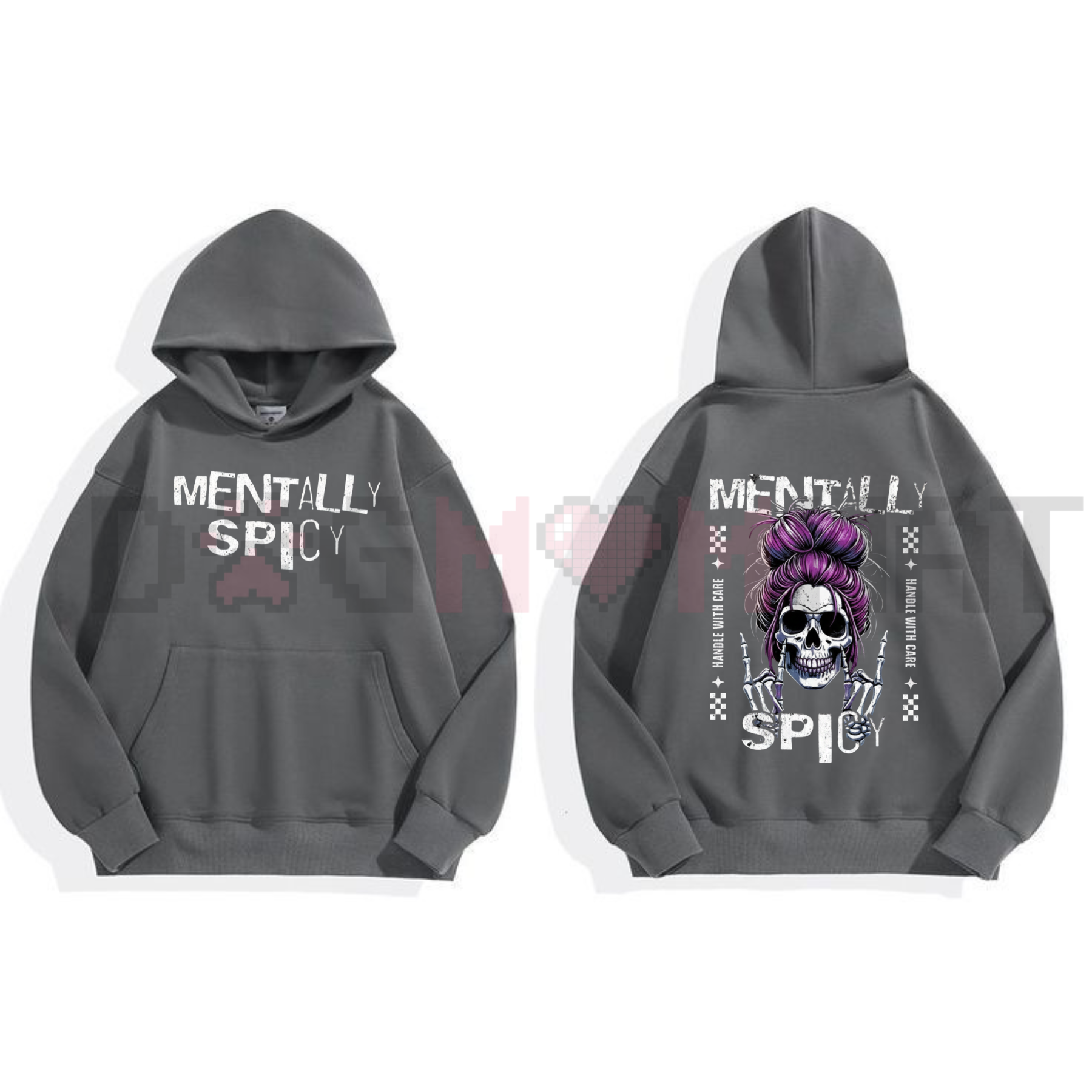 Spicy Brain Skull Hoodie