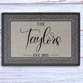 Personalized Elegant Monogram Doormats