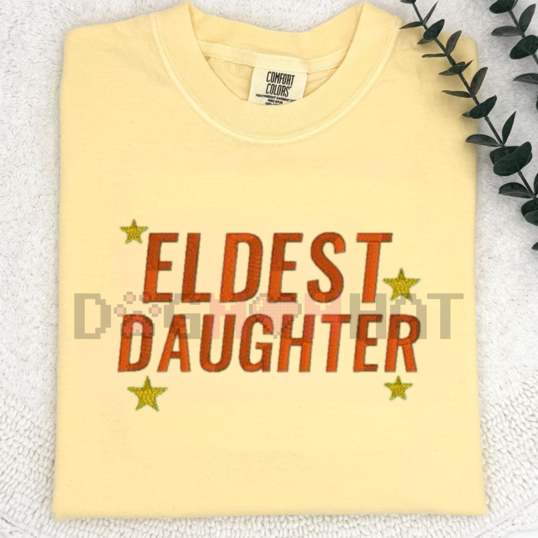 Daughter Embroidered T-Shirt – Sweet Minimalist Tee, Gift for Daughter