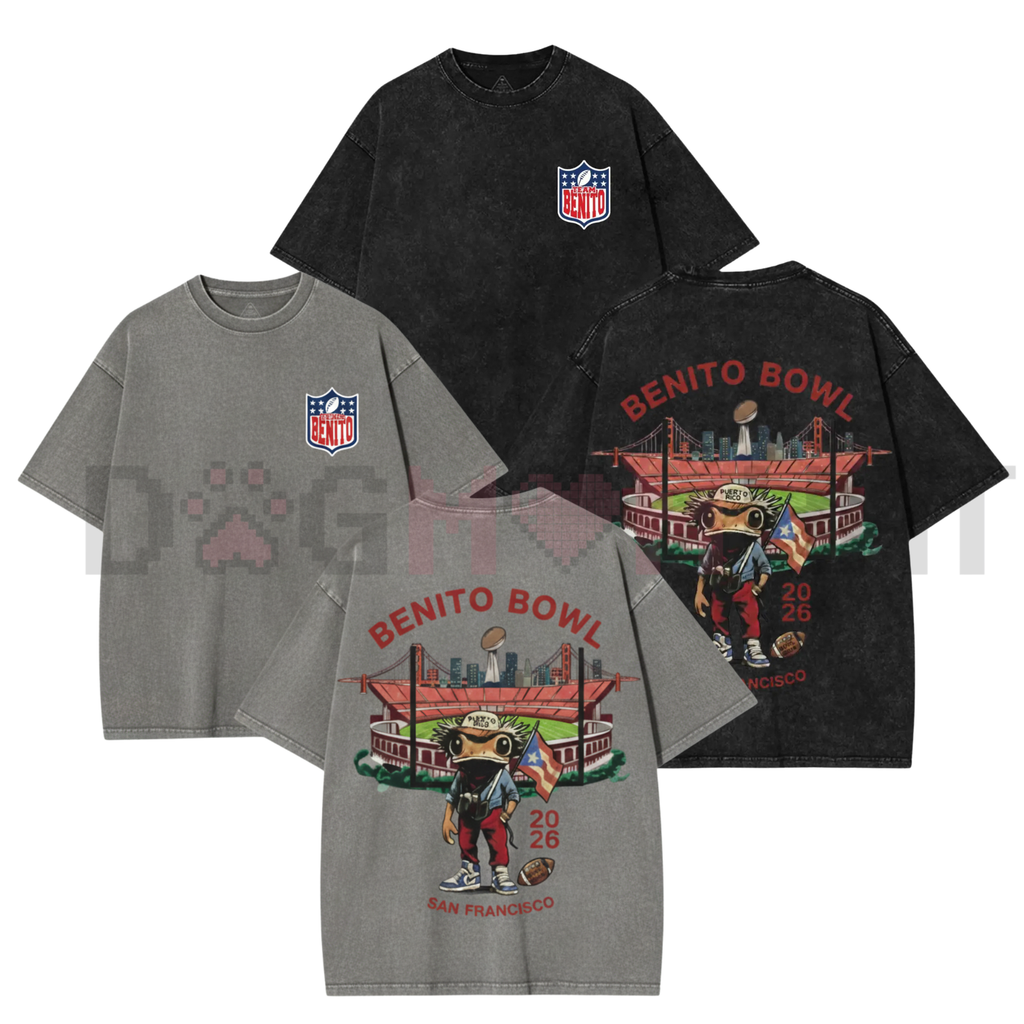 Benito Bowl 2026 Vintage Washed Graphic Tee