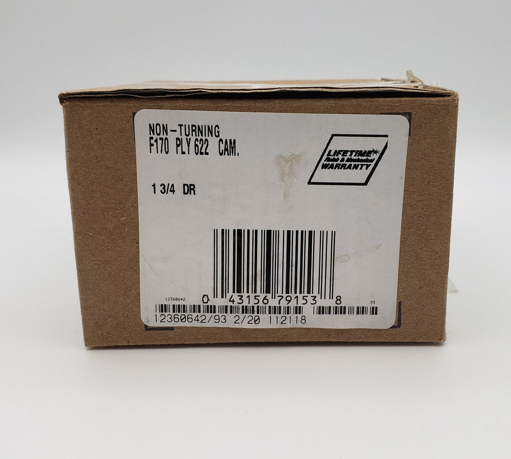 Schlage F170-PLY-CAM Plymouth Non-Turning One-Sided Dummy Door Knob  Matte Black