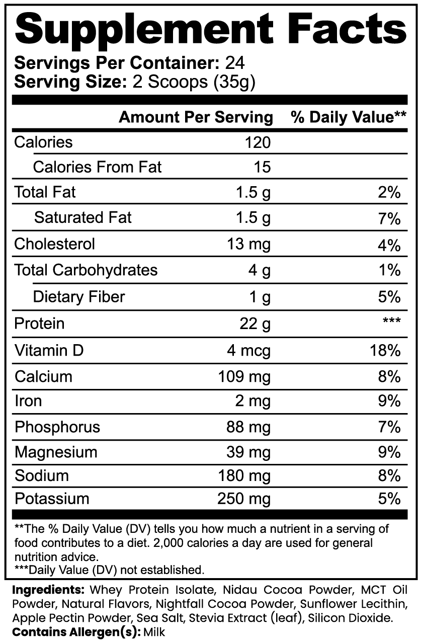 Chocolate Performance Whey Protein Isolate
