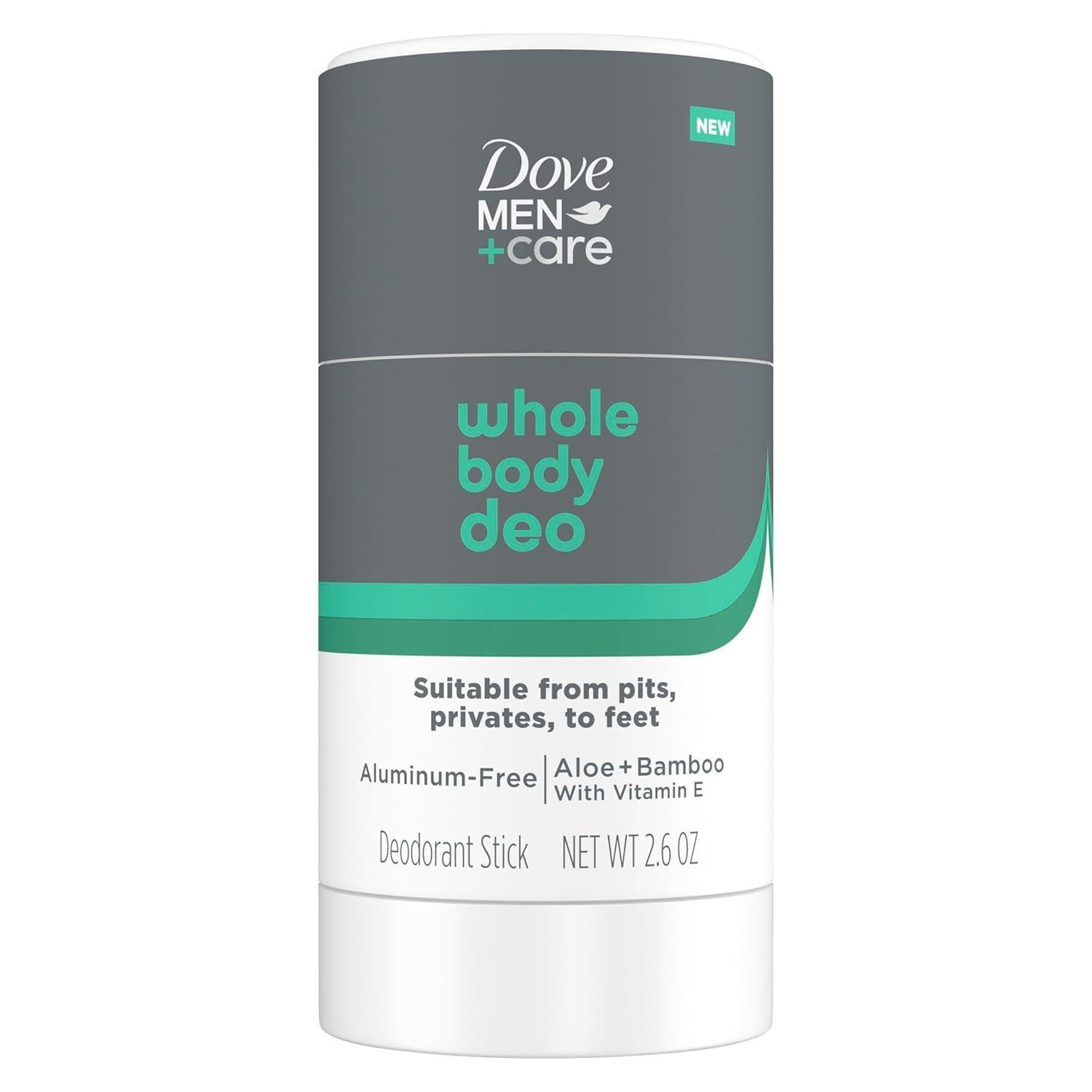 Dove Men+Care Aloe & Bamboo Whole Body Deodorant Stick - 2.6oz