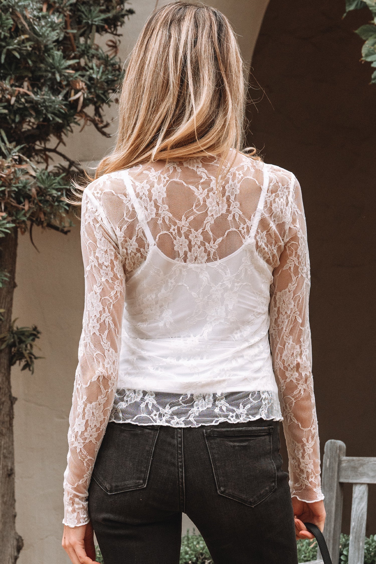 Brittany Mock Slim Fit Long Sleeve Top