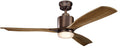 Kichler 300027 Ridley II 52 Ceiling Fan with Blades LED Light Kit/Wall Control