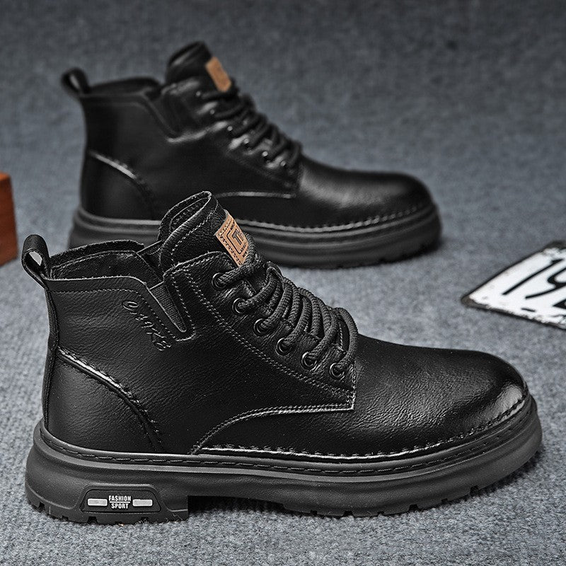 Martin Boots Thick-soled Mid-top Retro Easy Matching Casual