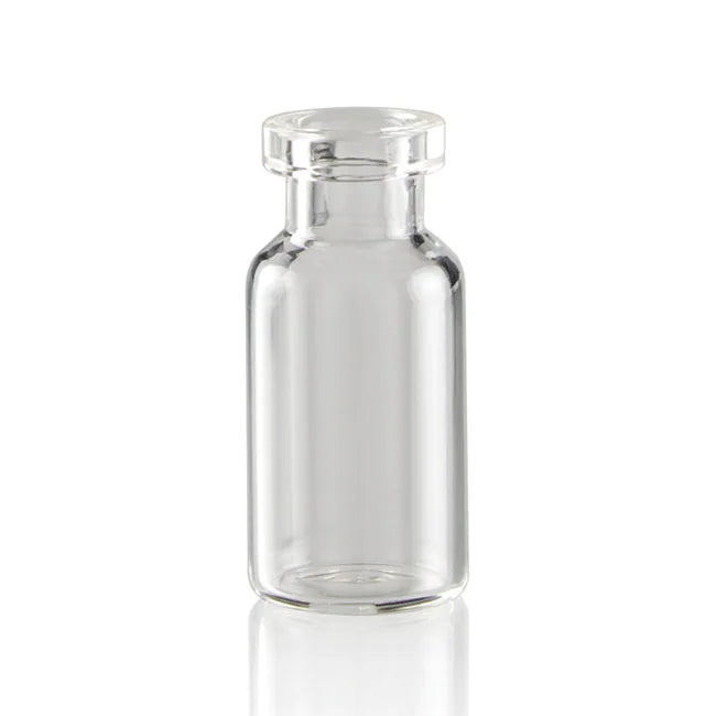 MEDISCA 2 mL Clear Type I Borosilicate Glass Serum Vials, 13 mm Crimp Finish (Case of 608)