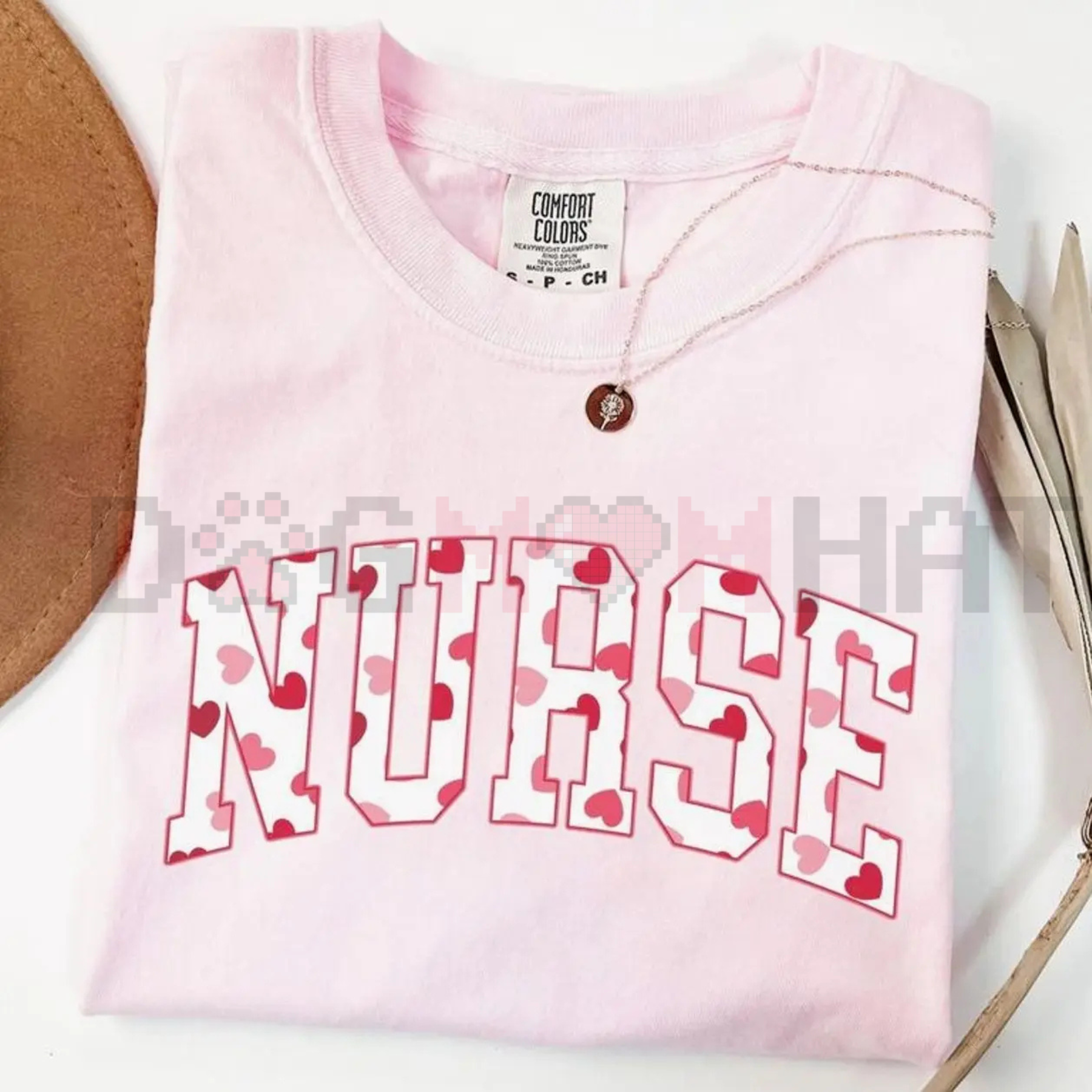 Nurse Valentine Bow T-Shirt